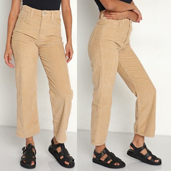 Levi's Ribcage Straight Ankle Cord Granola Size 28 - Picture 2 of 8